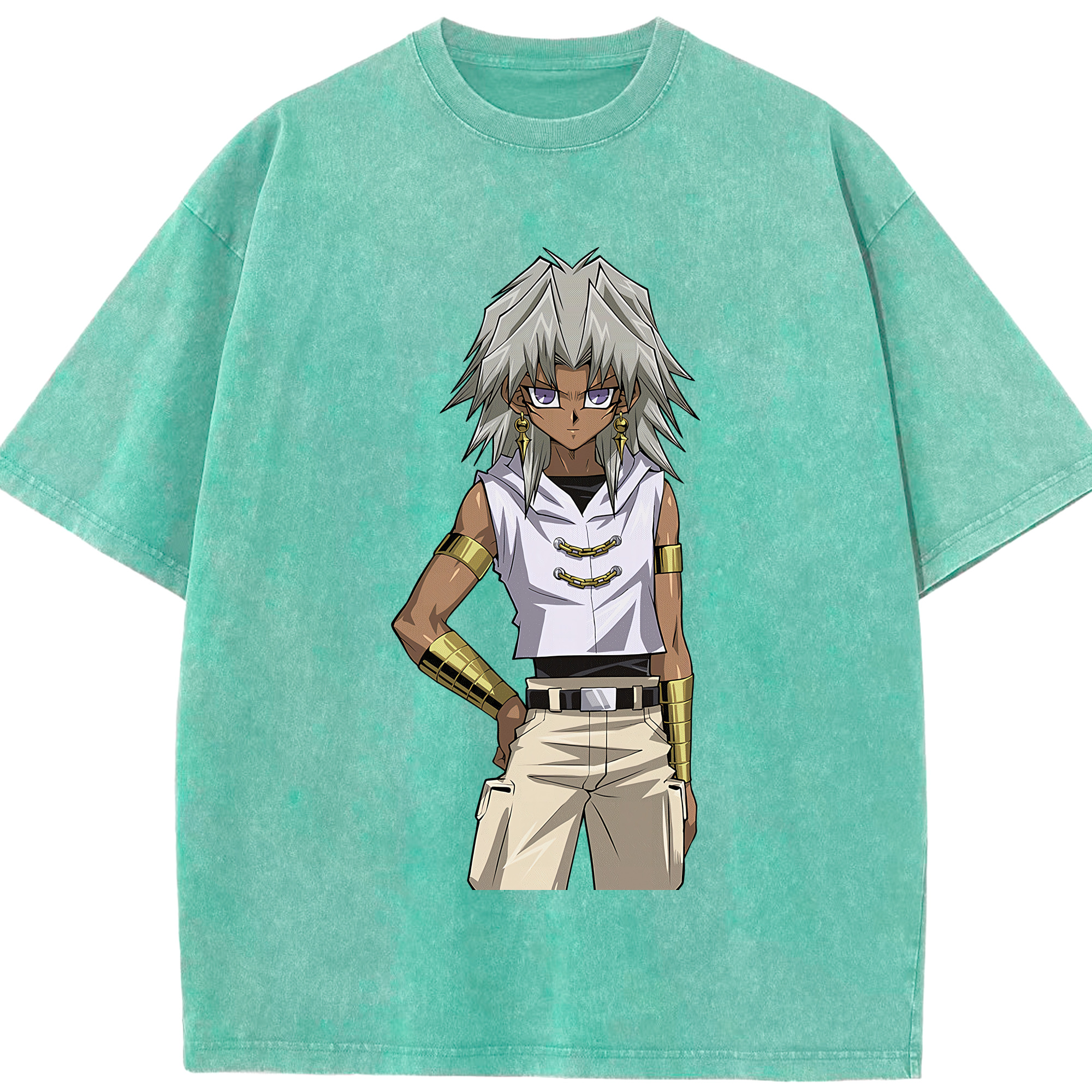 （画像用） 遊☆戯☆王 Yu-Gi-Oh! 綿100% ヴィンテージ風 半袖Tシャツ（フロントプリント）